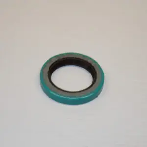 A blue ring is sitting on top of the table.