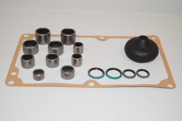 A set of Base Kit #6 for Manual Transmission on a white surface.