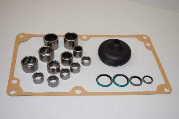 A group of parts that are sitting on top of a table.