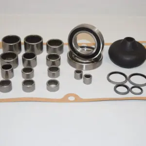 A group of parts that are sitting on top of a table.