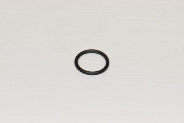 A black Hydro Transmission O Ring for Wheel Horse on a white surface.
