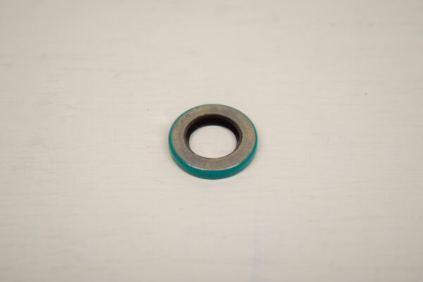 A close up of an oil seal on a table