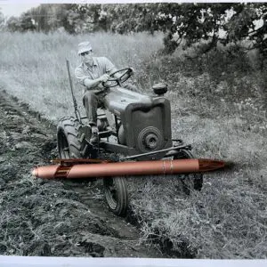 Reproduction Vintage Wheel Horse Senior Plowing Photo